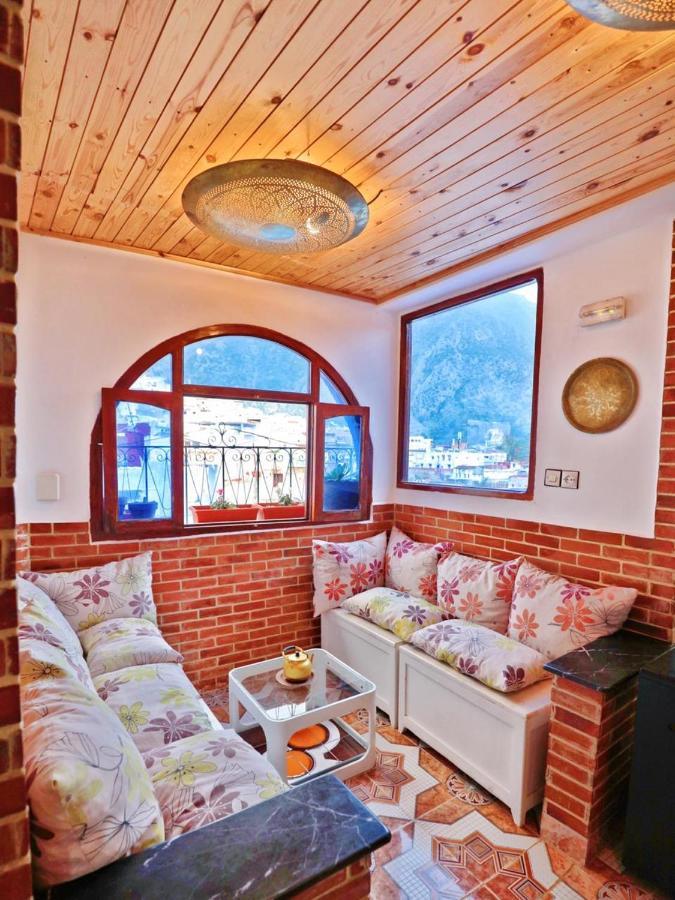 צ'פצ'אוונה Aymane Rooftop Budget Panoramic Hotel מראה חיצוני תמונה